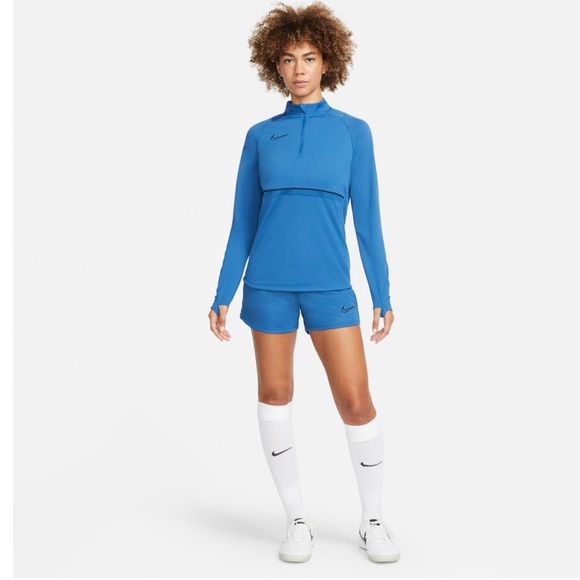 Nike Dri-Fit Blue Quarter Zip Jacket Size Medium - Picture 1 of 11